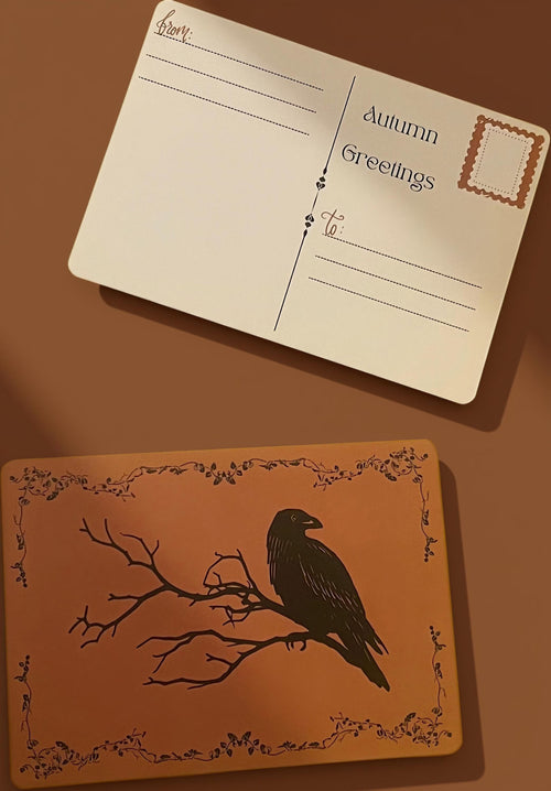 Autumn raven LW stationery set — product photo 1