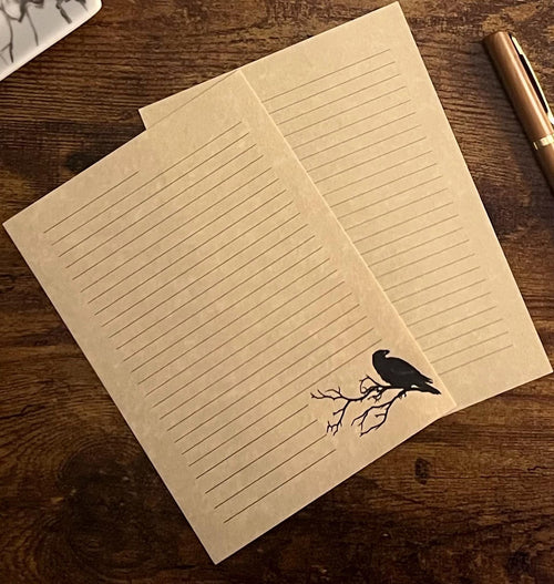 Autumn raven LW stationery set — product photo 2
